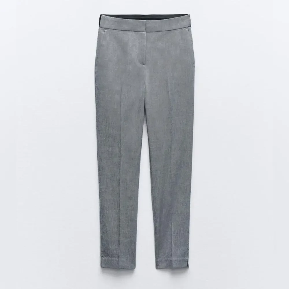 Zara Blue JOGGER WAIST TROUSERS Size Extra Extra Large XXL